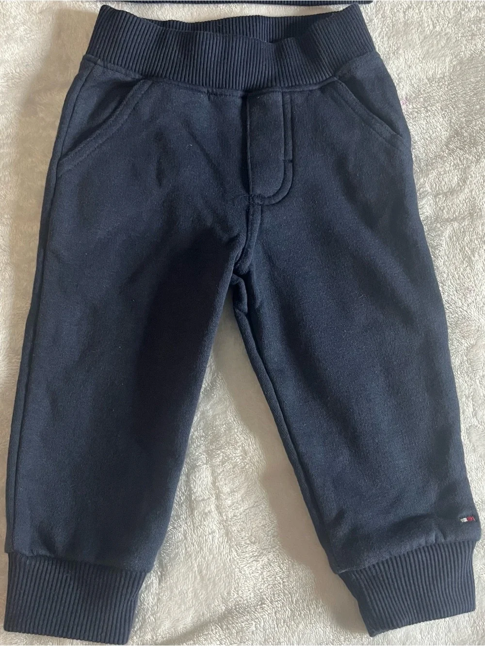 Tommy Hilfiger Navy Kids Sweatshirt & Jogger Set Sz 12‎ M